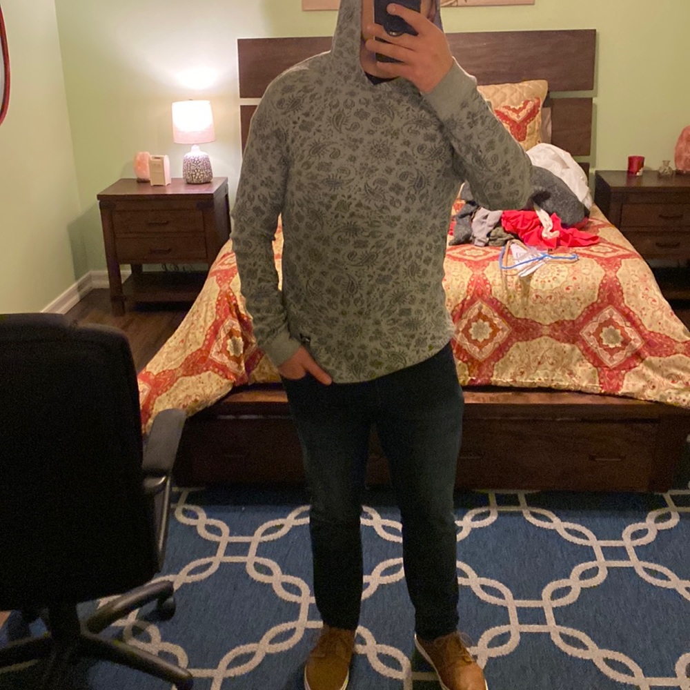 Vans Men’s pullover gray hoodie | size large